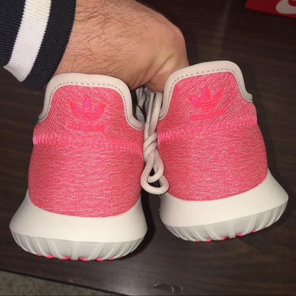 Adidas Tubular Pink Coral White Rose women shoes - Picture 3 of 7